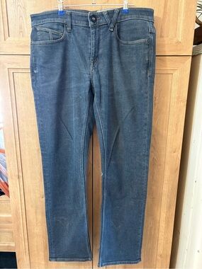 Volcom Men's Straight-Leg Jeans in Dark Blue Denim